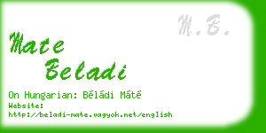 mate beladi business card